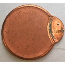 UNITED STATES OF AMERICA . UNDATED . ONE 1 CENT COIN . ERROR . MIS-STRUCK